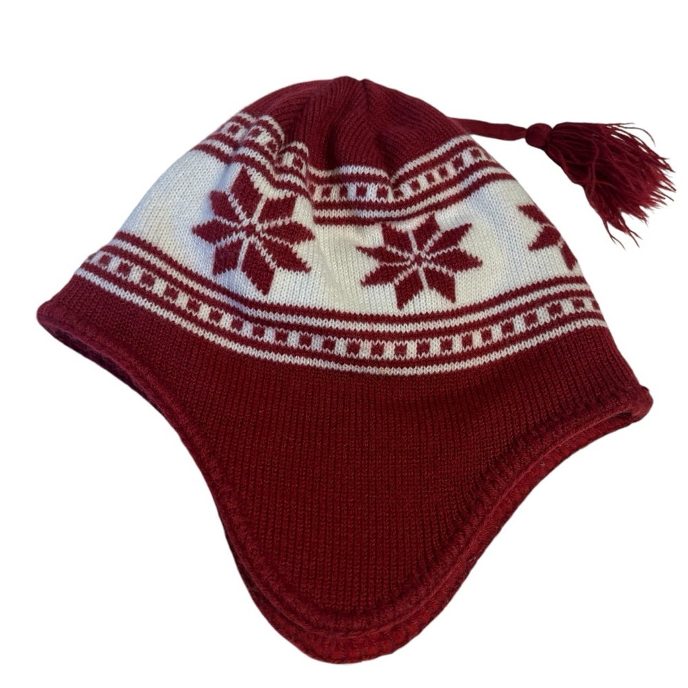 IU collegiate licensed product twins enterprise aviator hat pilot ear flaps wine